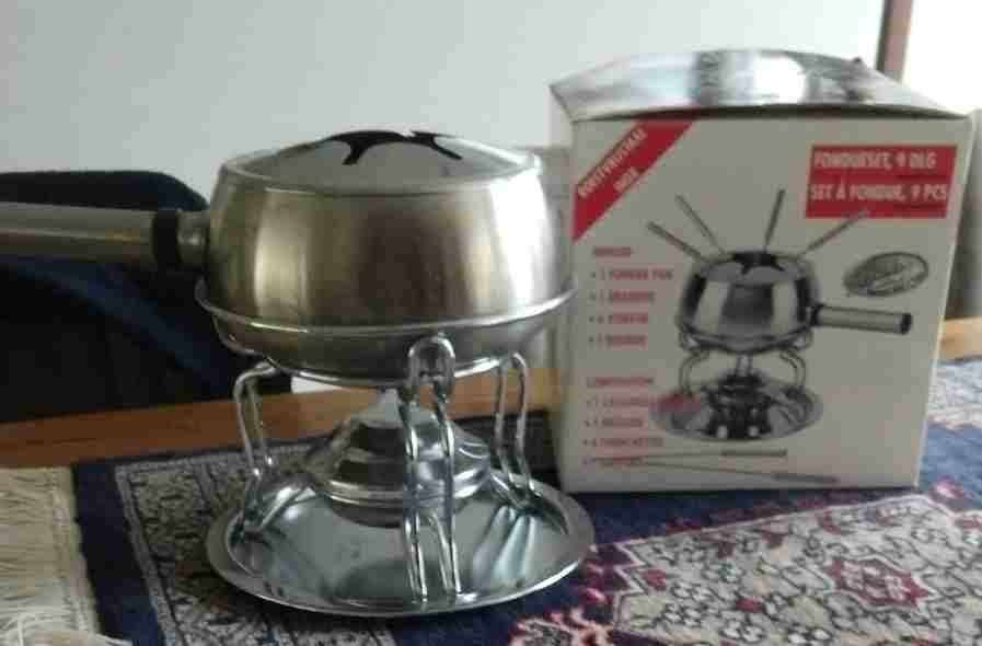 Fondue set (ongebruikt) met brander en 6 vorkjes, Ophalen of Verzenden, Nieuw, Brander, Fondueset