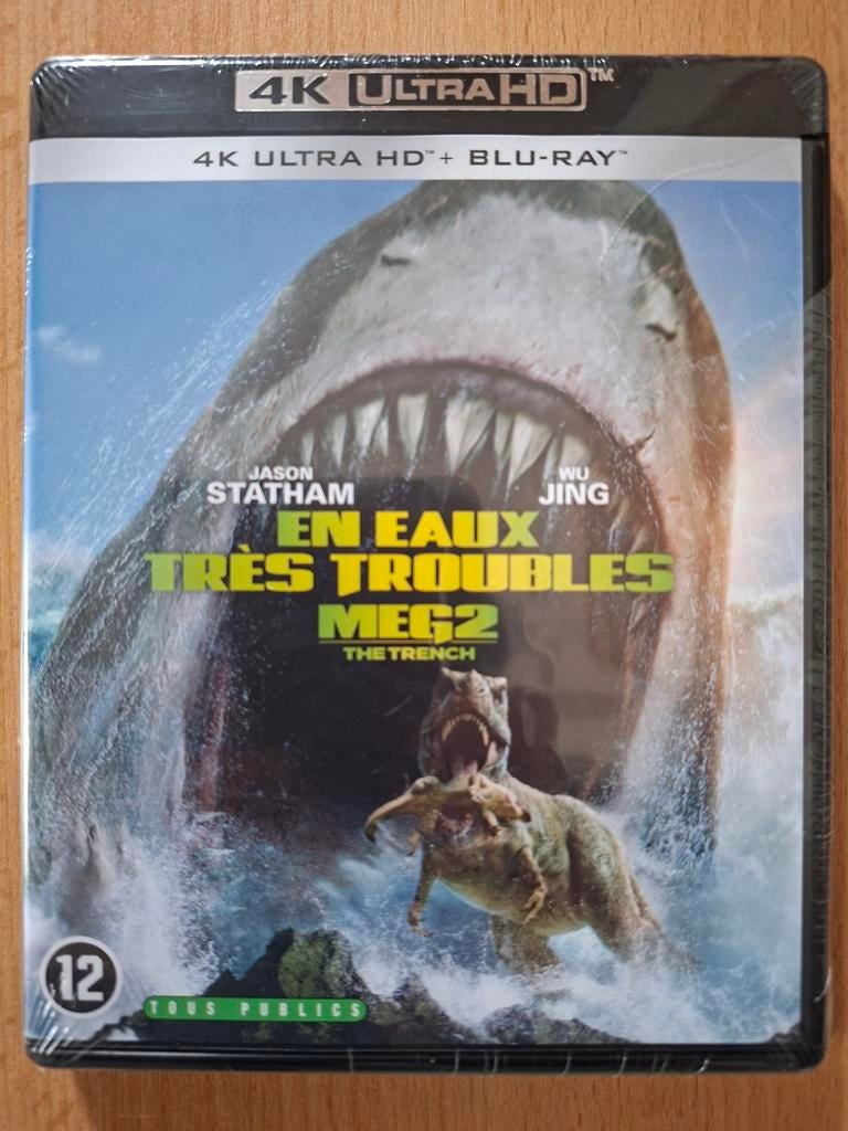 Meg 2: The Trench 4K Ultra HD + Blu-ray *Nieuw in verpakking, Vanaf 12 jaar, Ophalen of Verzenden, Nieuw in verpakking, Science Fiction
