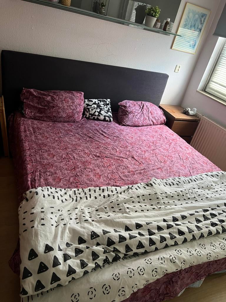 Boxspring bed 180x200 cm, Gebruikt, Tweepersoons, Ophalen of Verzenden, 180 cm