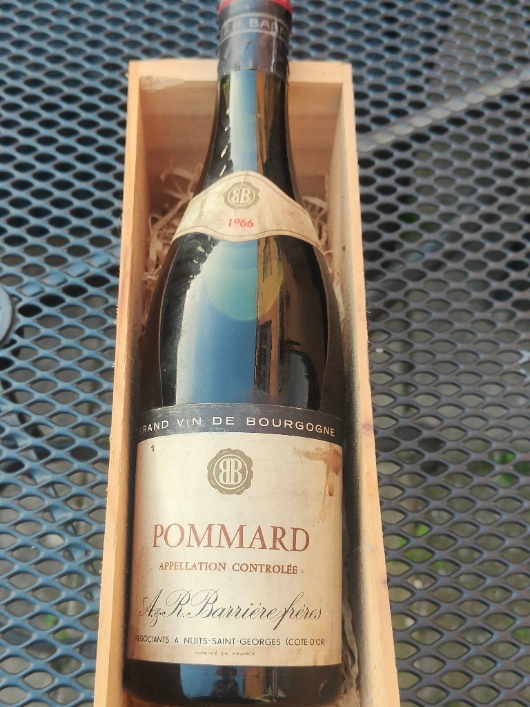 Pommard A&R.Barriere freres 1966, Frankrijk, Nieuw, Ophalen of Verzenden, Rode wijn