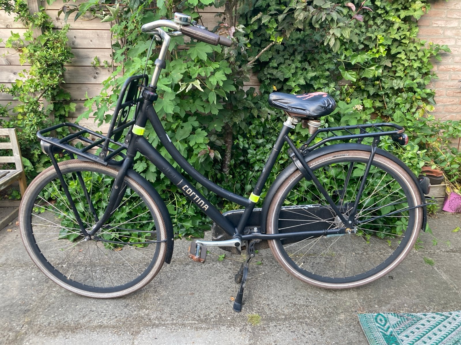 Cortina Transport Damesfiets, Terugtraprem, Gebruikt, Versnellingen, 50 tot 53 cm