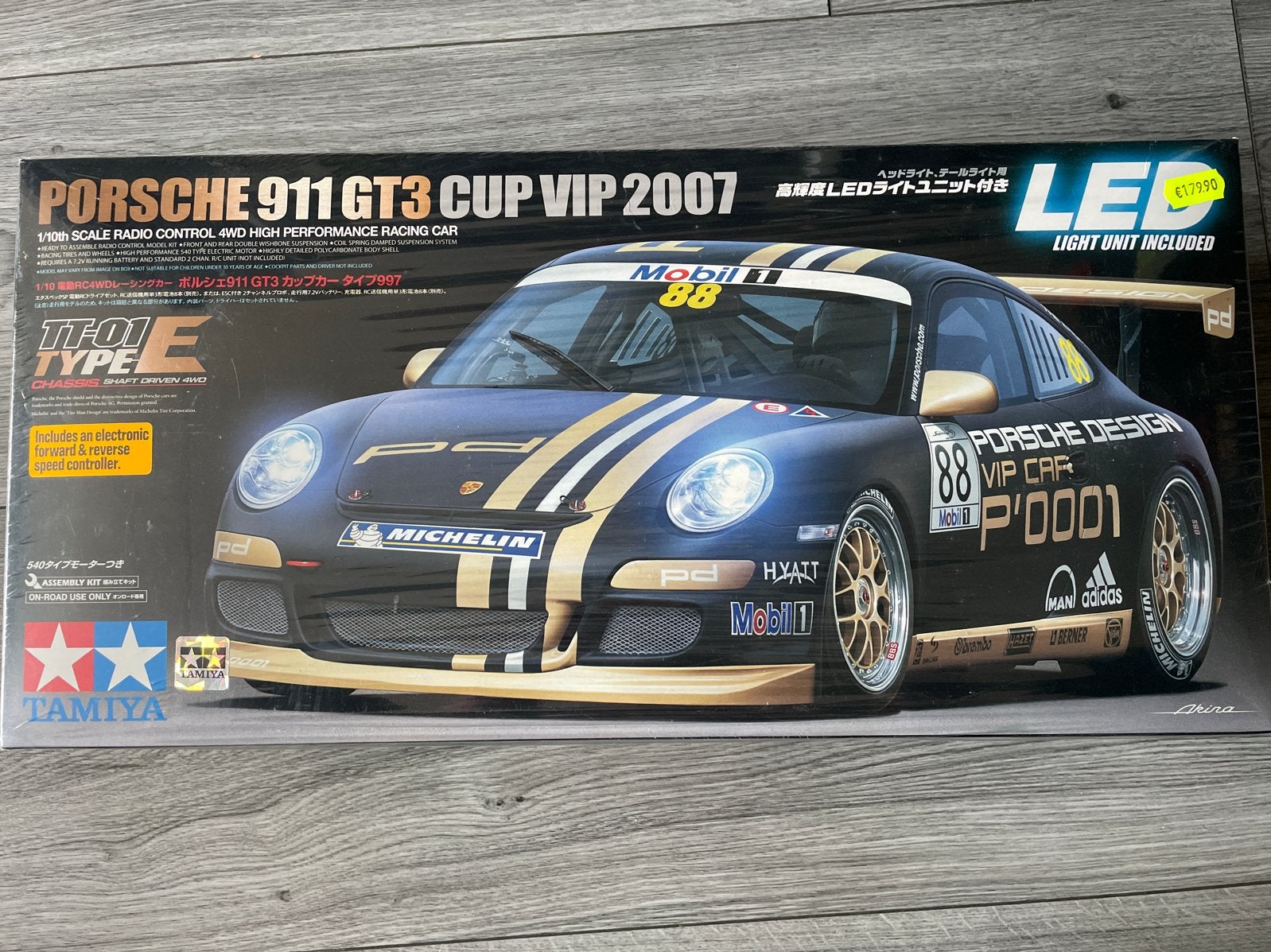 Tamiya Porsche 911 GT3 Cup VIP 2007 RC Auto (Nieuw), Elektro, Nieuw, Ophalen of Verzenden, Schaal 1:10