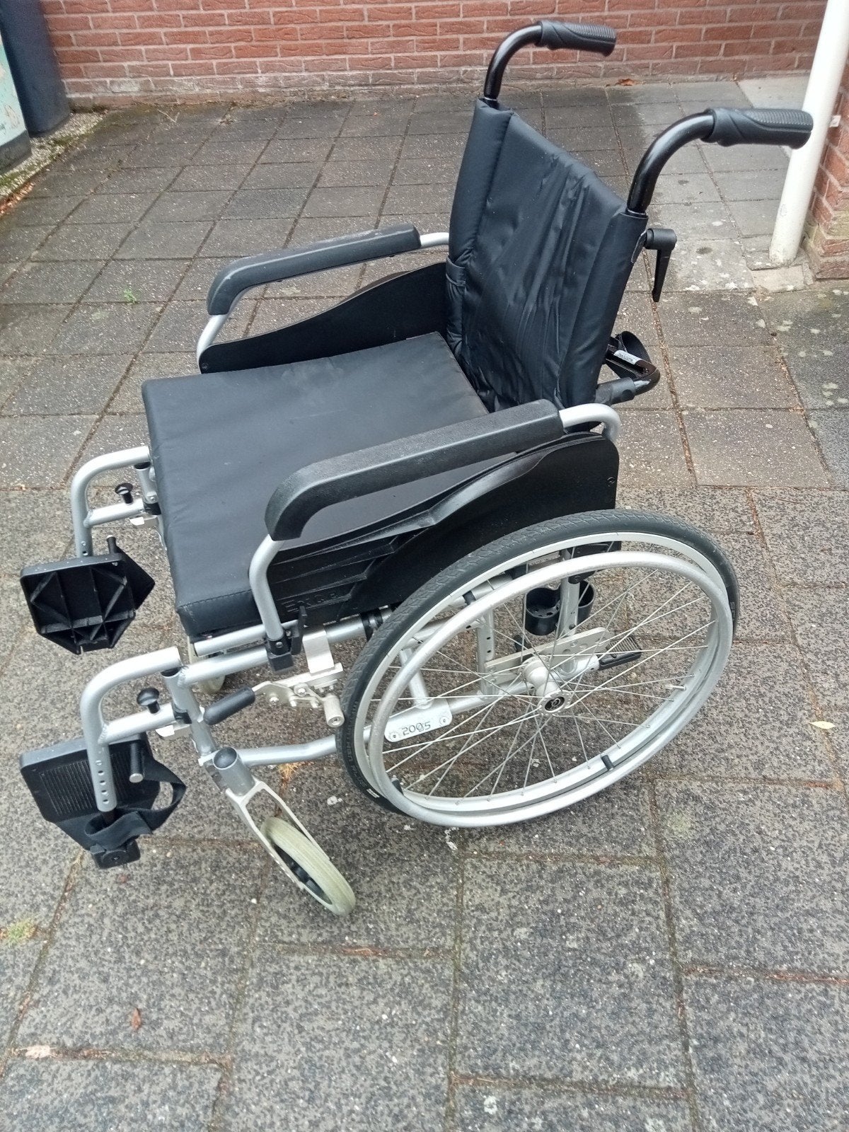 inklapbare rolstoel, Ophalen, Gebruikt, Duwrolstoel