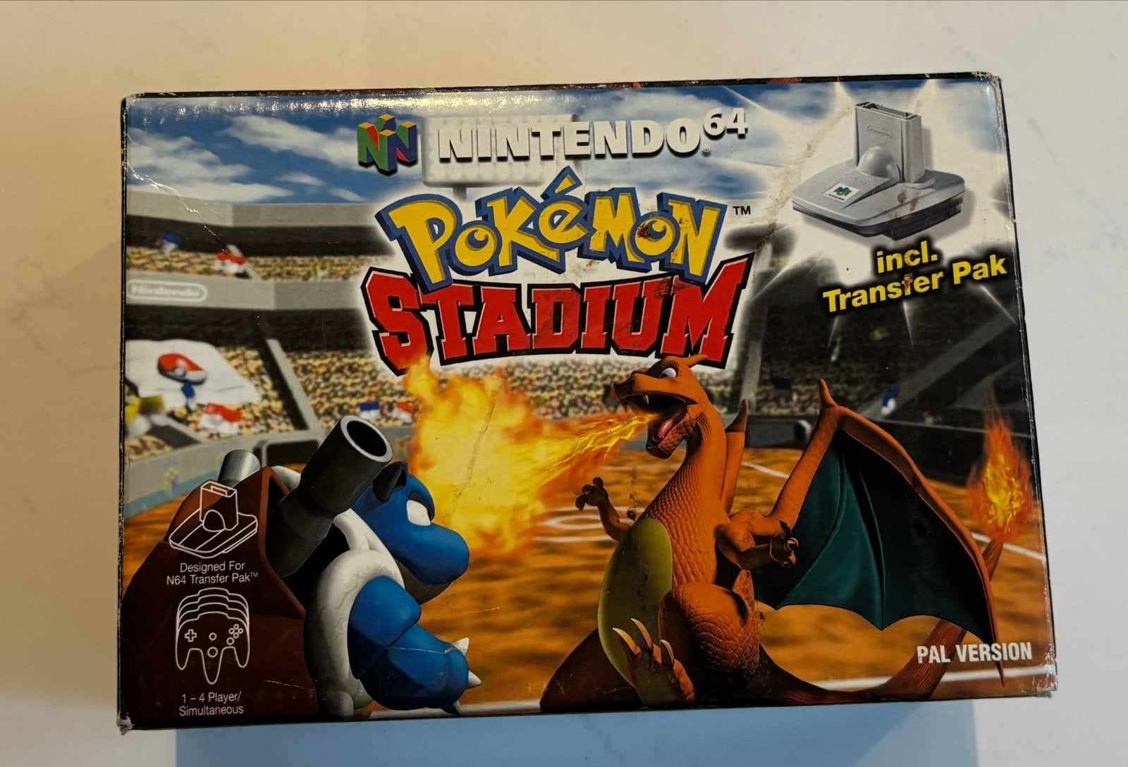 Pokémon Stadium Nintendo 64 (N64) PAL incl. Transfer Pak, Spelcomputers en Games, Games | Nintendo 64, Gebruikt, 1 speler, Eén computer