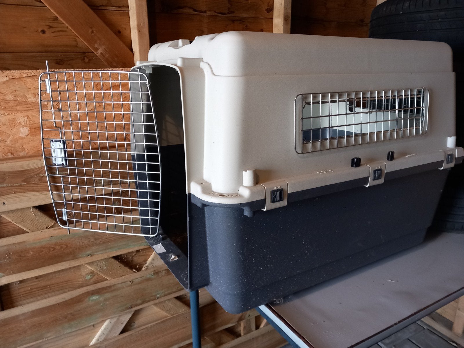 Honden transport box, Ophalen