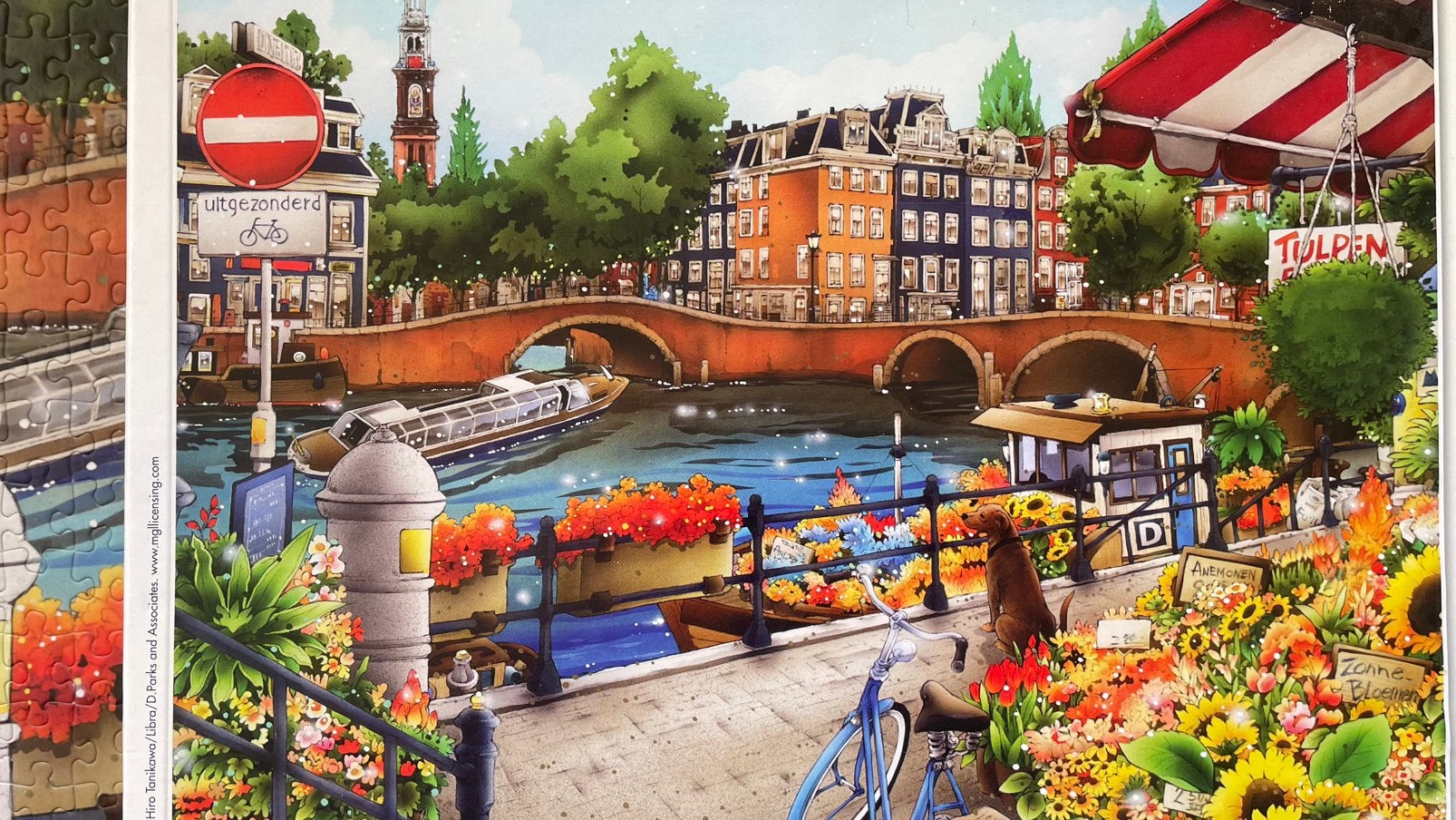 King City Collection Amsterdam Legpuzzel 1000 stukjes, Ophalen of Verzenden, 500 t/m 1500 stukjes, Zo goed als nieuw, Legpuzzel