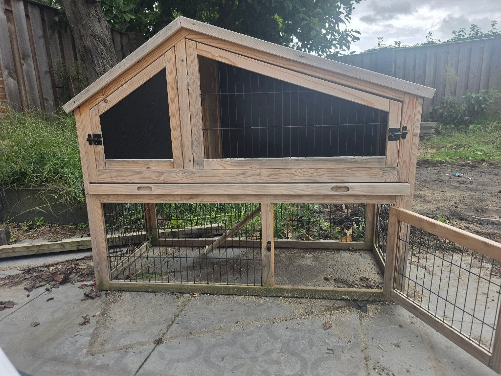 Konijnenhok (nieuw), Dieren en Toebehoren, 110 cm of meer, 60 tot 90 cm, Nieuw, Hok