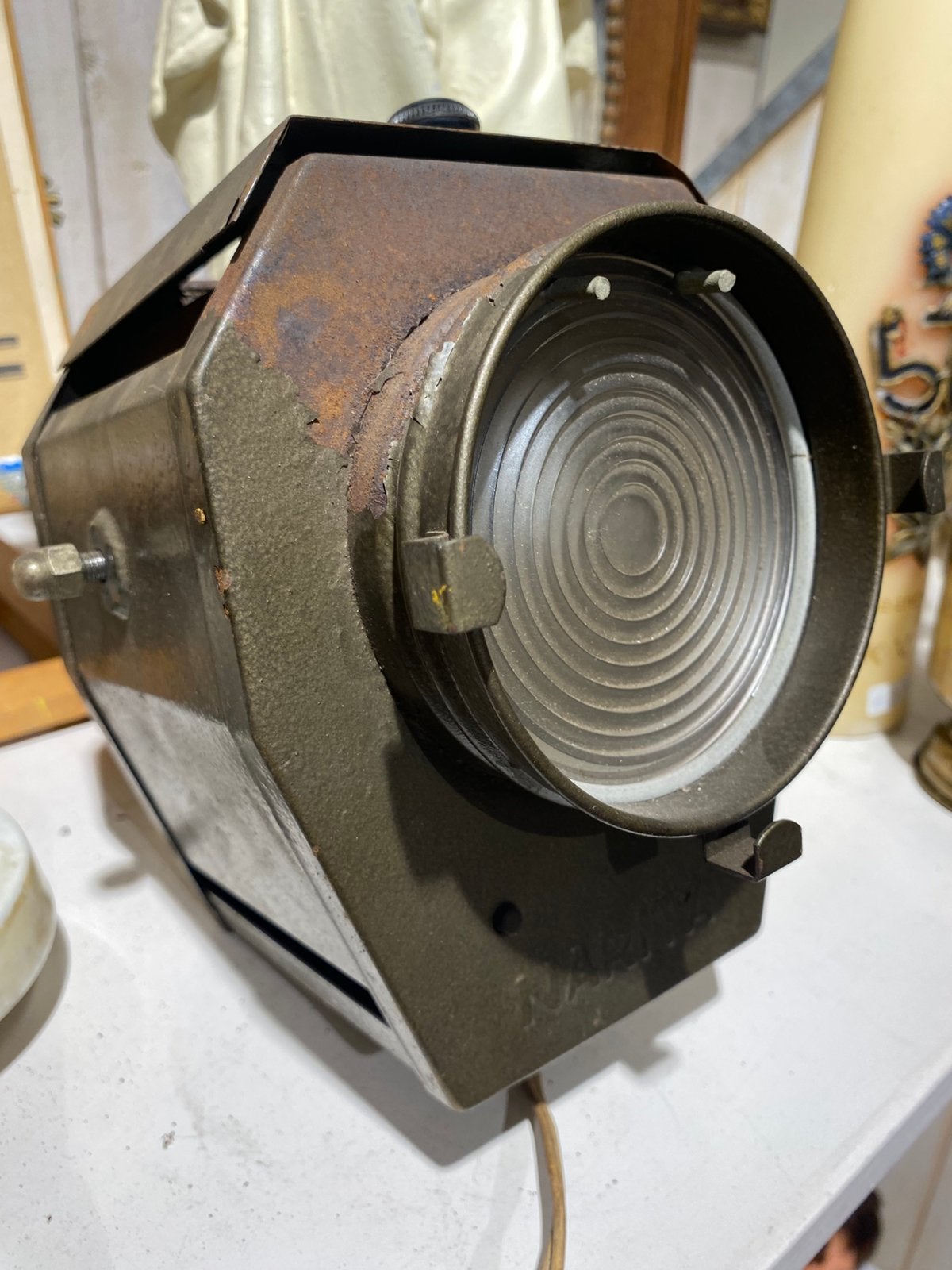 Oude Narita theaterlamp vintage bioscooplamp, fotostudiolamp, Ophalen