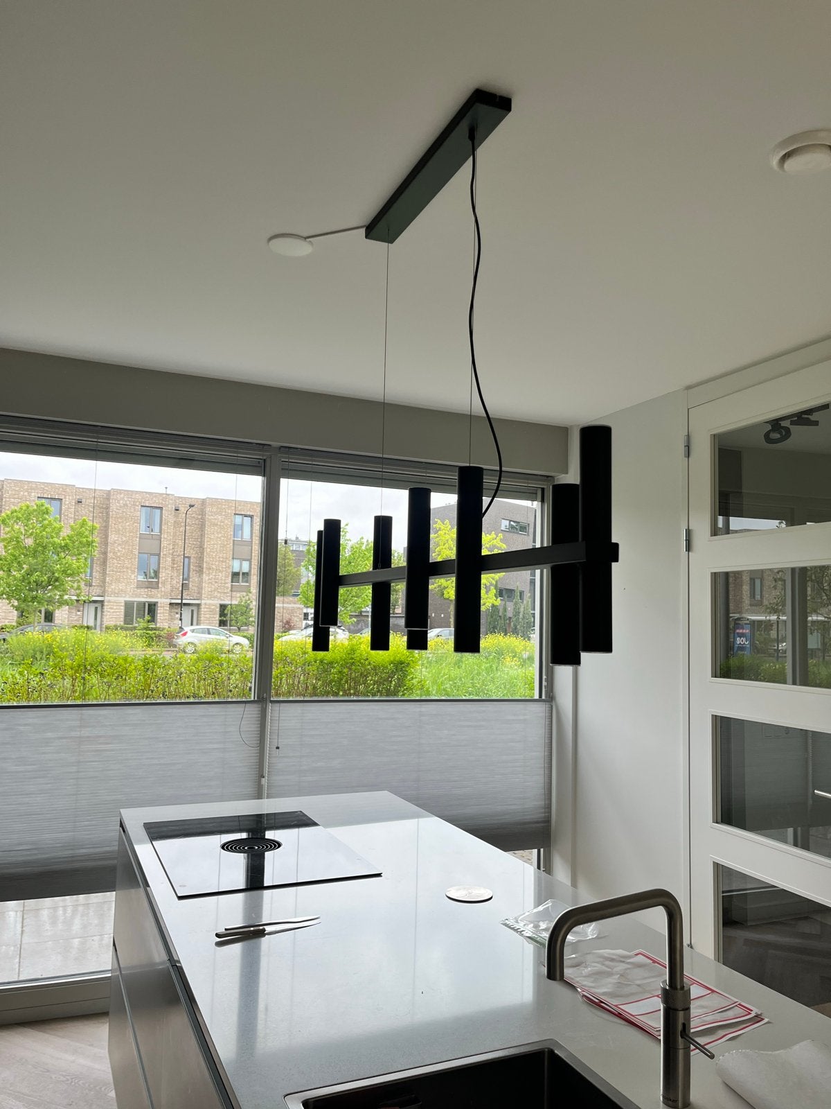 Moderne design hanglamp, Ophalen, Zo goed als nieuw, Metaal, Overige fittingen