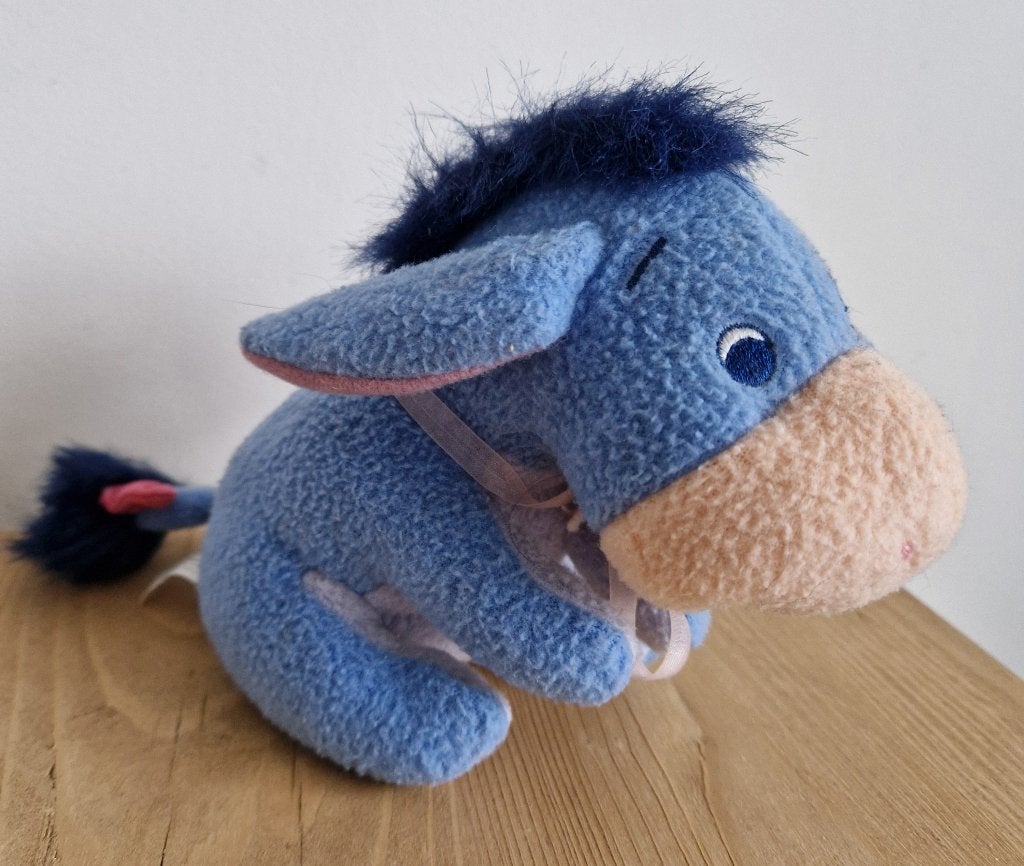 Disney / Eeyore pluche knuffel (0135) a, Ophalen of Verzenden, Winnie de Poeh of vrienden, Zo goed als nieuw, Knuffel