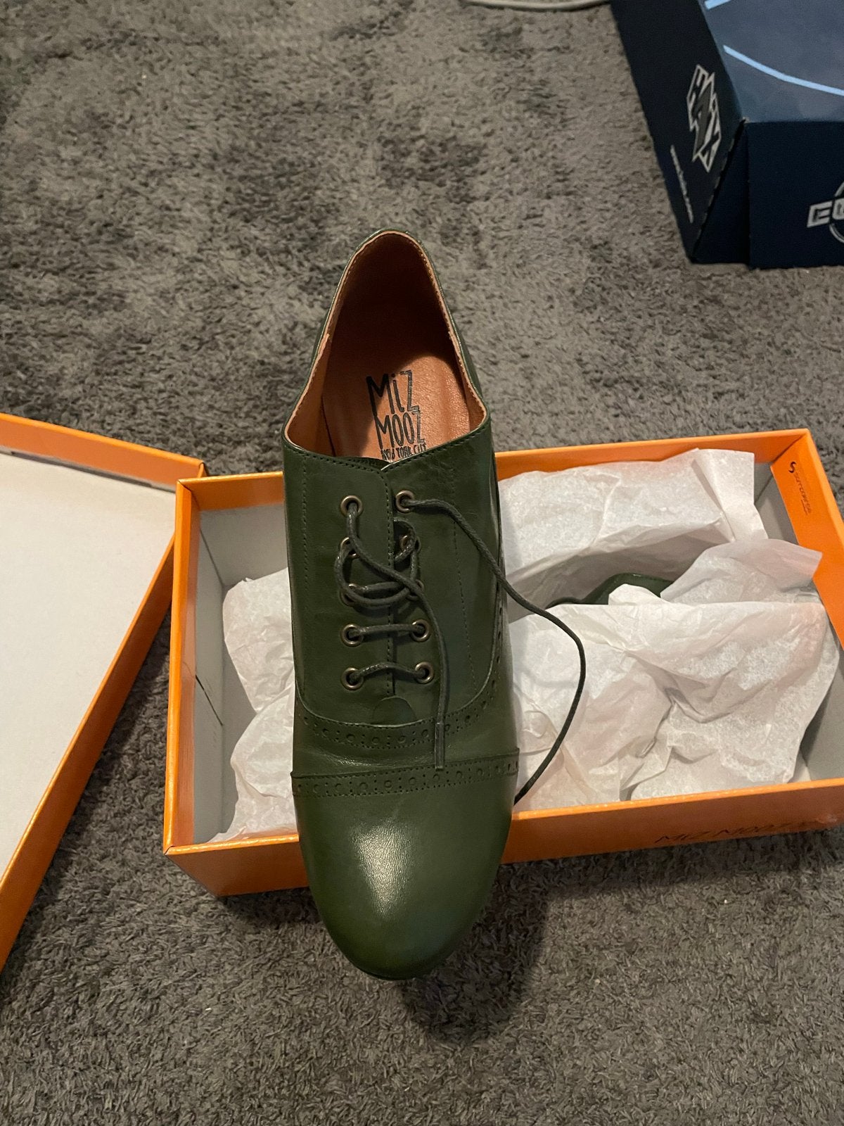 Miz Mooz 'Fly' Kiwi Groene Veterschoenen Maat 40 - Ongebruik, Schoenen met lage hakken, Nieuw, Ophalen of Verzenden, Groen