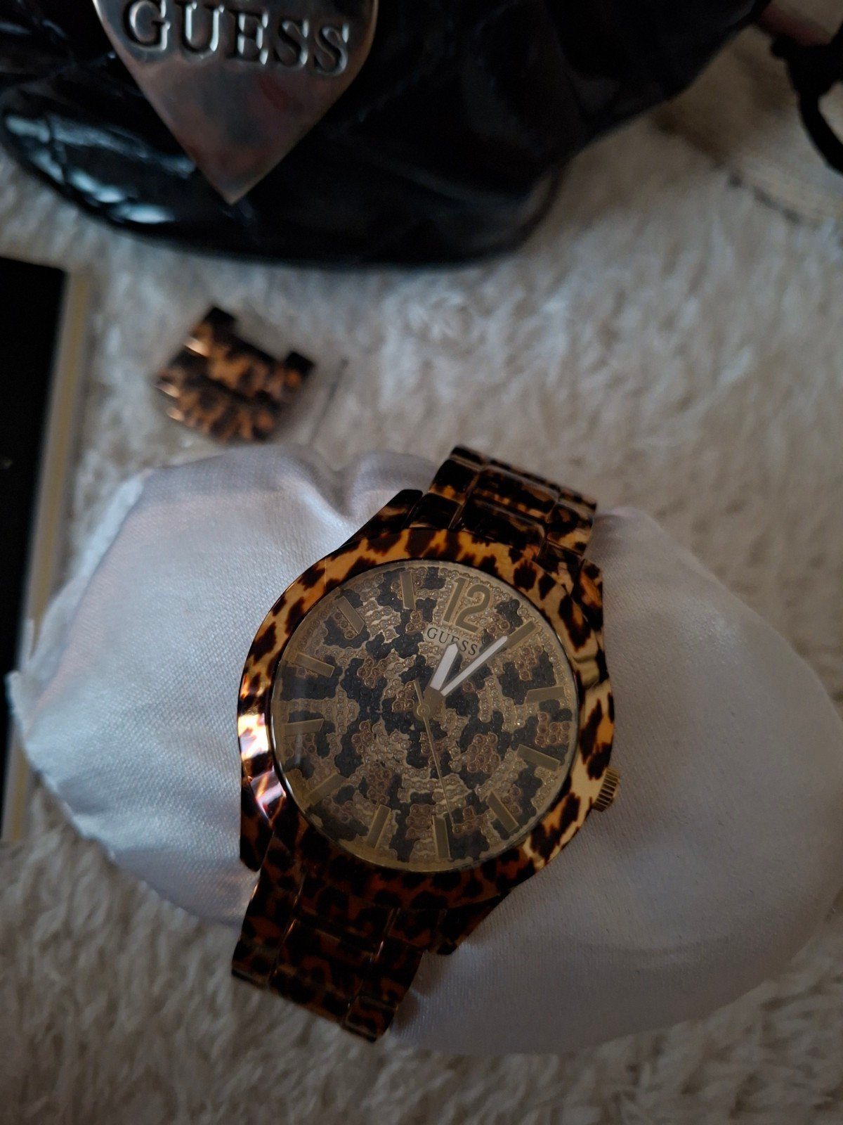 Guess Horloge, Sieraden, Tassen en Uiterlijk, Horloges | Dames, Staal, Guess, Polshorloge, Ophalen of Verzenden