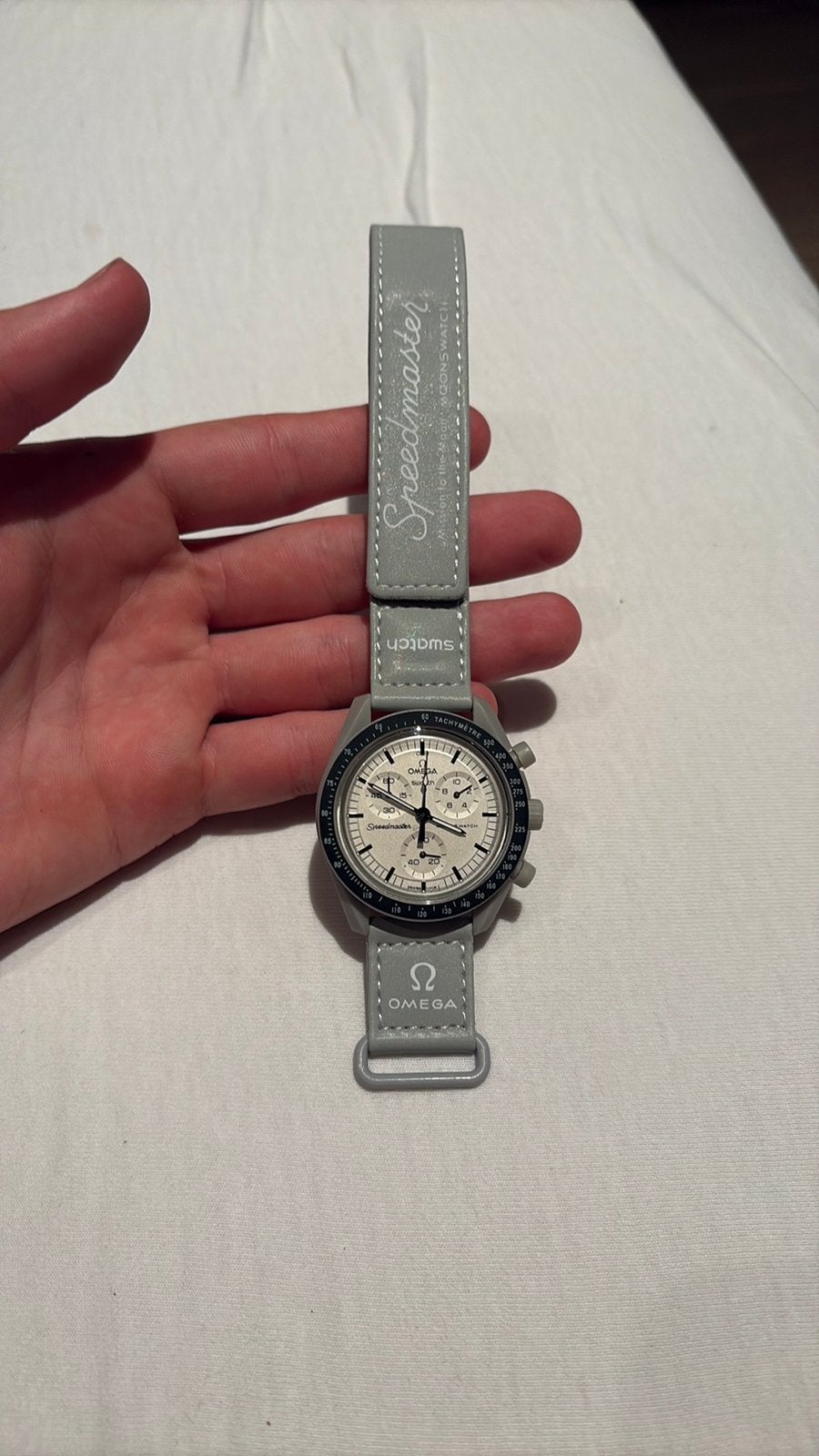 nieuwe Omega x swatch moonswatch mission to the moon 1965, Kunststof, Verzenden, Polshorloge, Nieuw