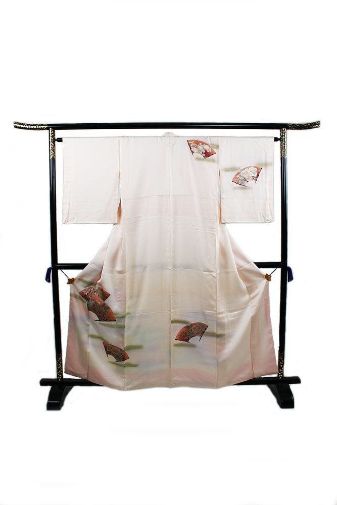 Japanse Houmongi Kimono., Verzenden, Gedragen, Maat 38/40 (M), Onder de knie