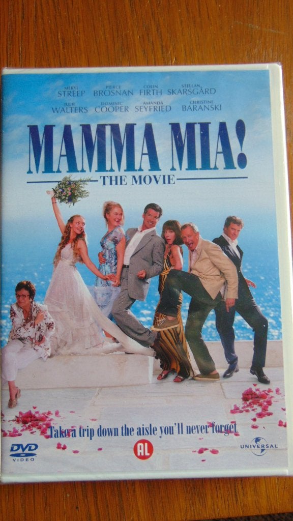 Mama mia the movie dvd zgan, Alle leeftijden, Ophalen of Verzenden, Zo goed als nieuw, Romantische komedie