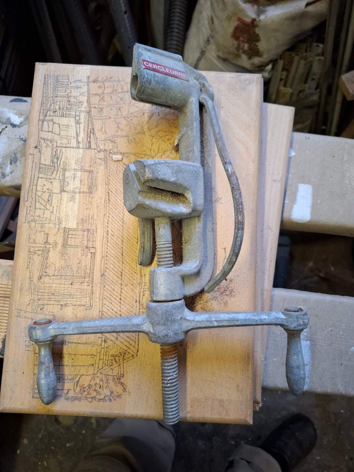 Oude cerclagebandspanner / bandspanner, Ophalen of Verzenden, Gebruikt, Klem, Overige merken