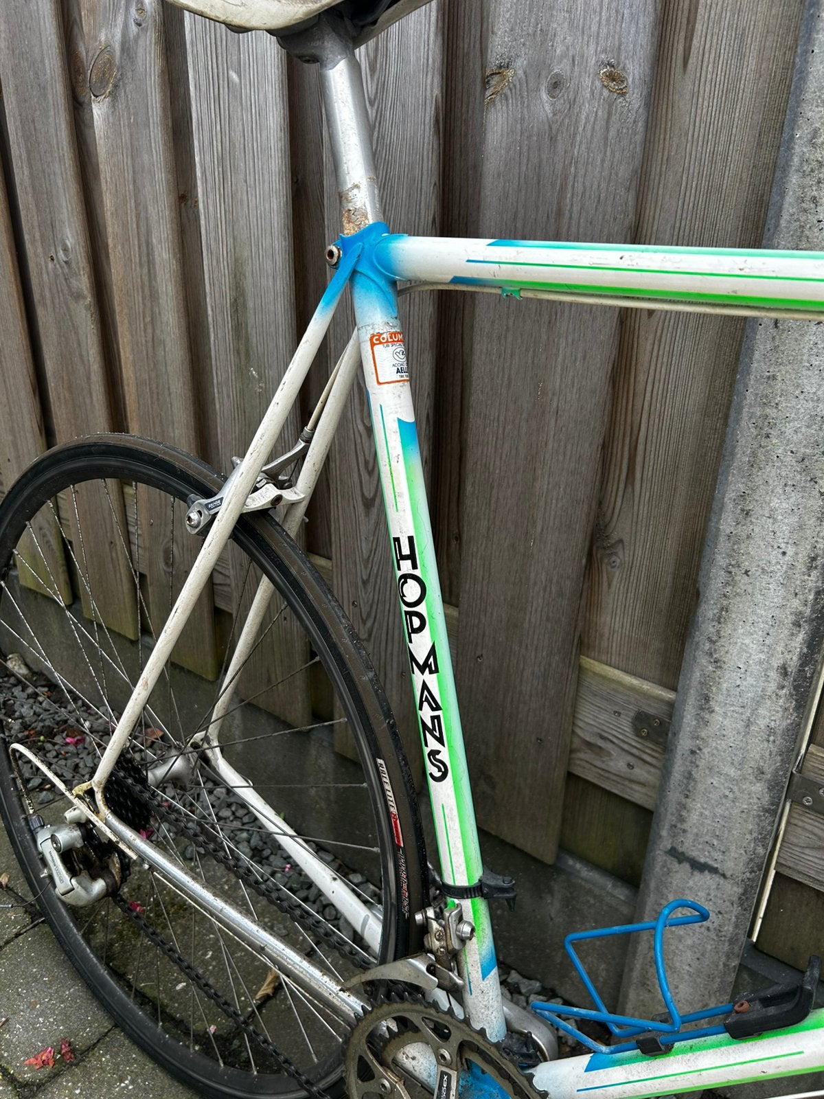 Vintage stalen Hopmans racefiets, 28 inch, Gebruikt, Ophalen, Overige merken