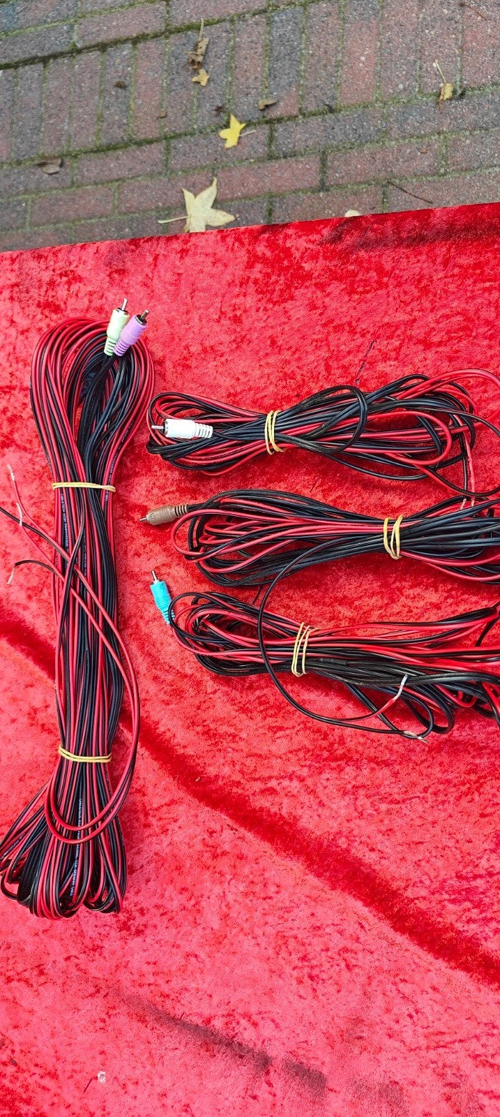 Bose set luidsprekerkabels originele lengtes 5x, Overige merken, 70 watt of meer, Ophalen of Verzenden, Zo goed als nieuw
