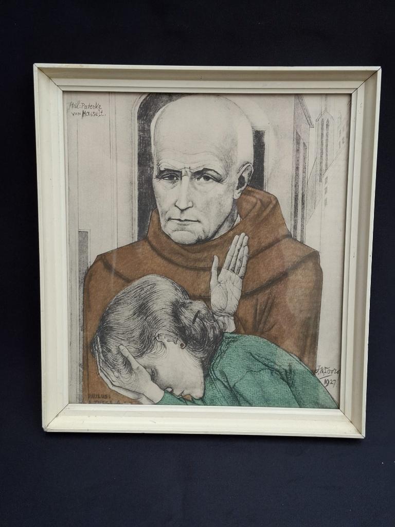 Originele Jan Toorop Litho – Het Heilig Paterke van Hasselt, Antiek en Kunst, Ophalen of Verzenden
