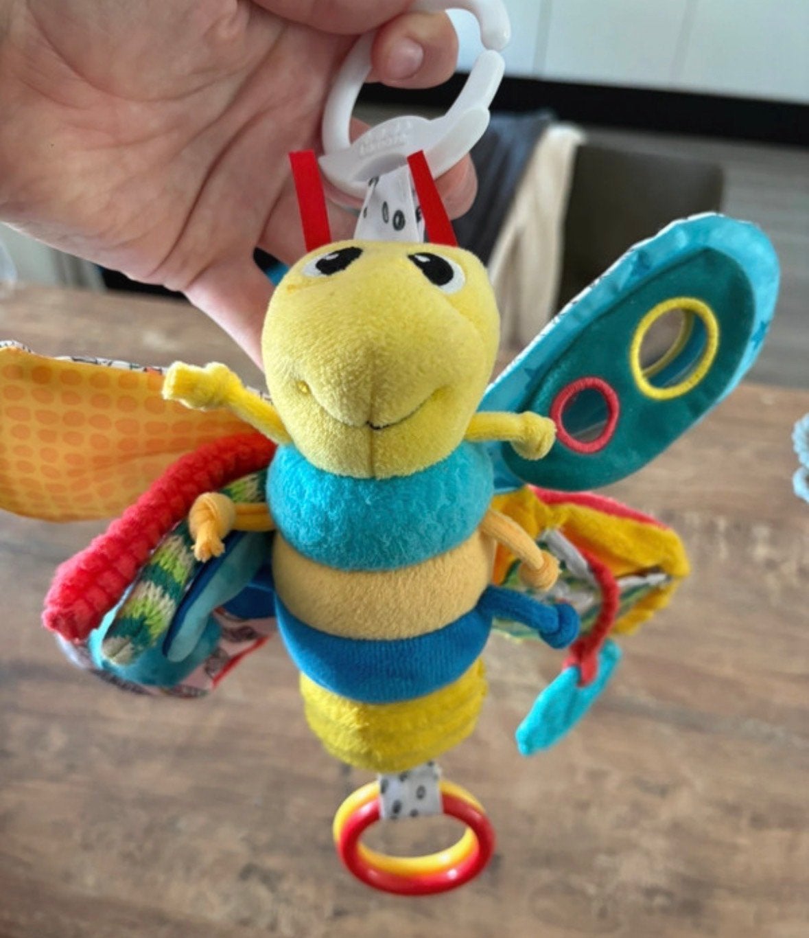 Lamaze Freddie de Vuurvlieg Rammelaar Speeltje, Ophalen of Verzenden, Zo goed als nieuw, Rammelaar, Met geluid