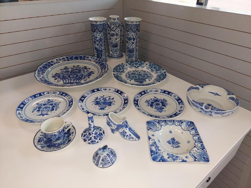 Delft blauw servies, Ophalen, Gebruikt, Bord(en), Overige stijlen