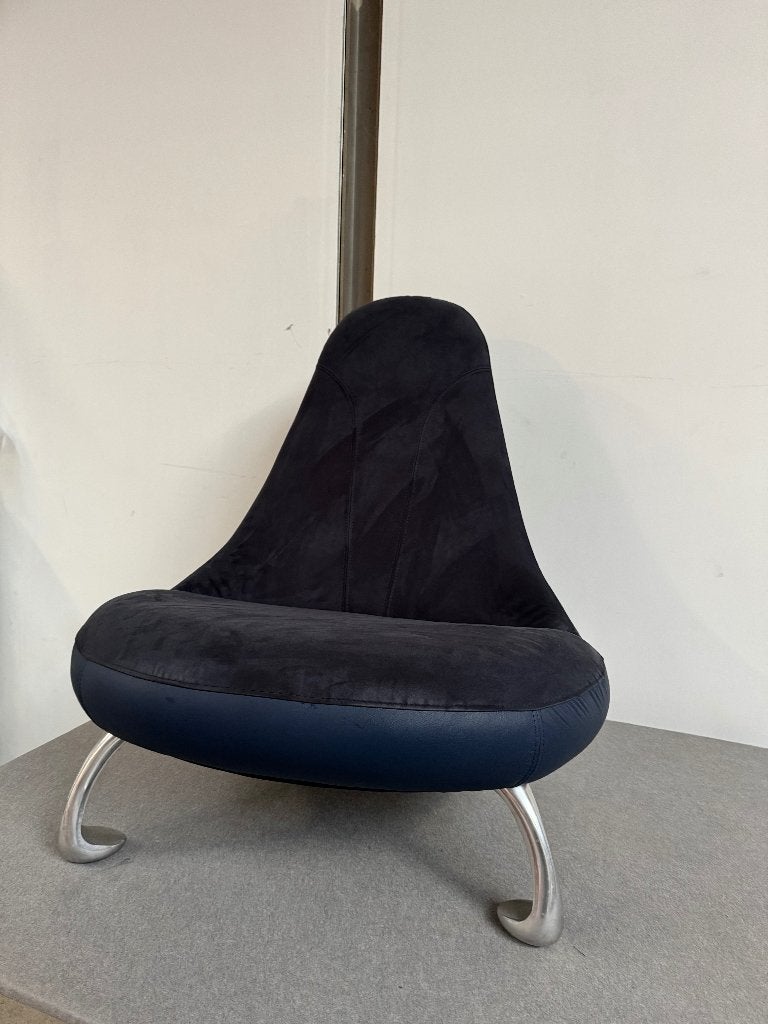 Leolux Chi fauteuil, volledig opnieuw gestoffeerd, Huis en Inrichting, Ophalen, 75 tot 100 cm, Zo goed als nieuw, Stof