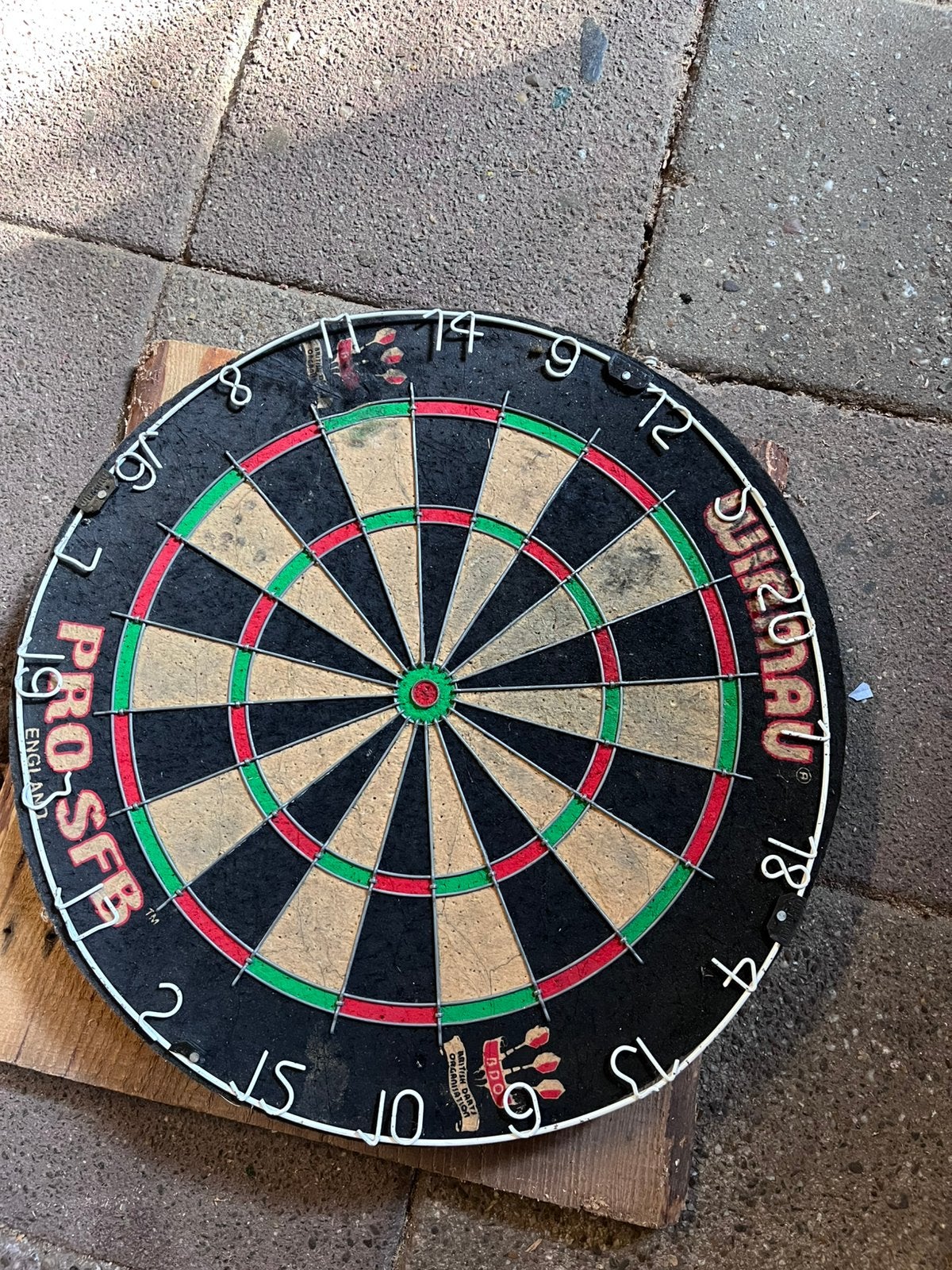 Dartbord gebruikt, Ophalen, Gebruikt, Dartbord