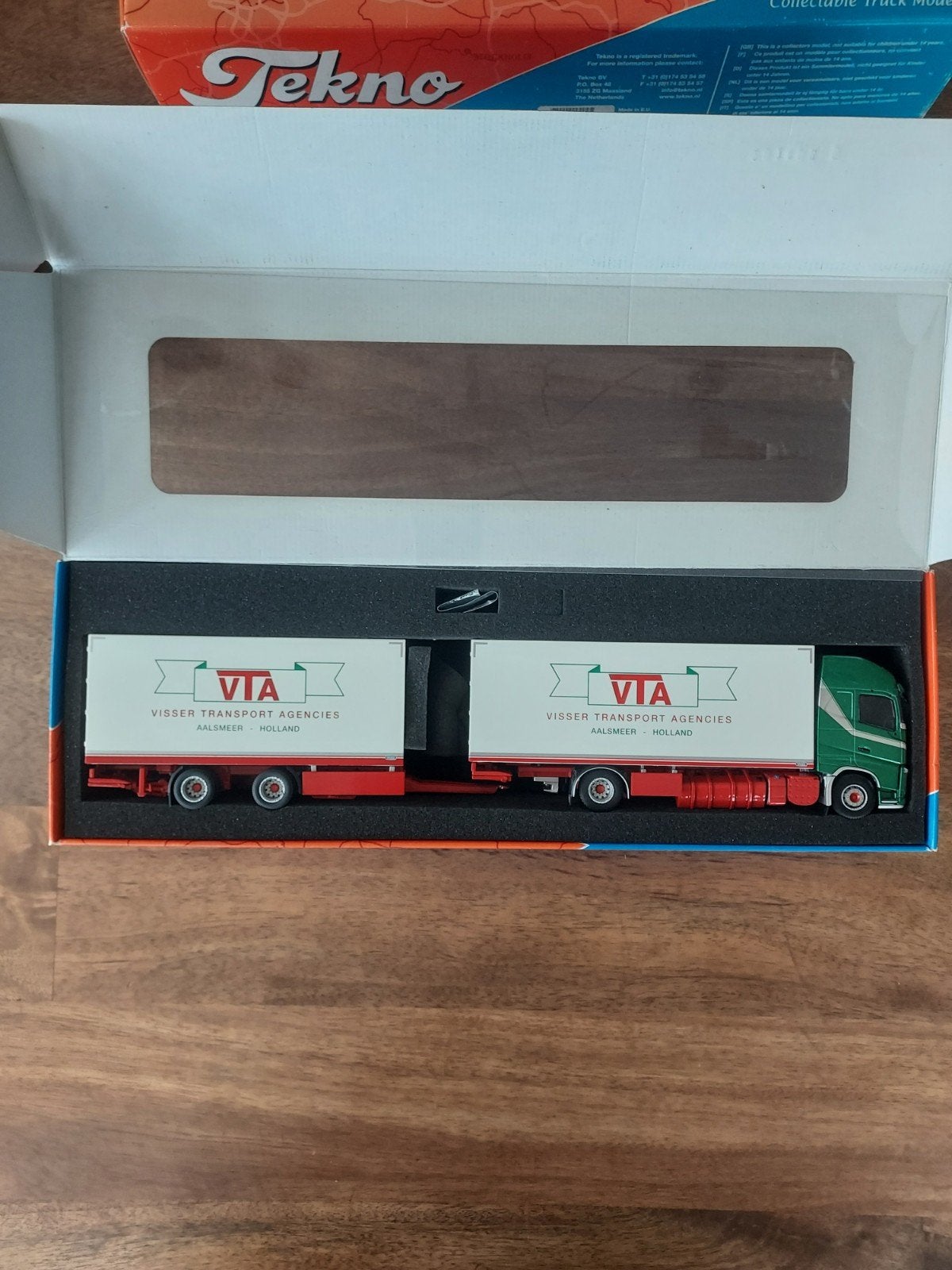Tekno Volvo FH Visser Transport Aalsmeer 1:50 Modnr 074068, Hobby en Vrije tijd, Ophalen of Verzenden, Nieuw, Bus of Vrachtwagen