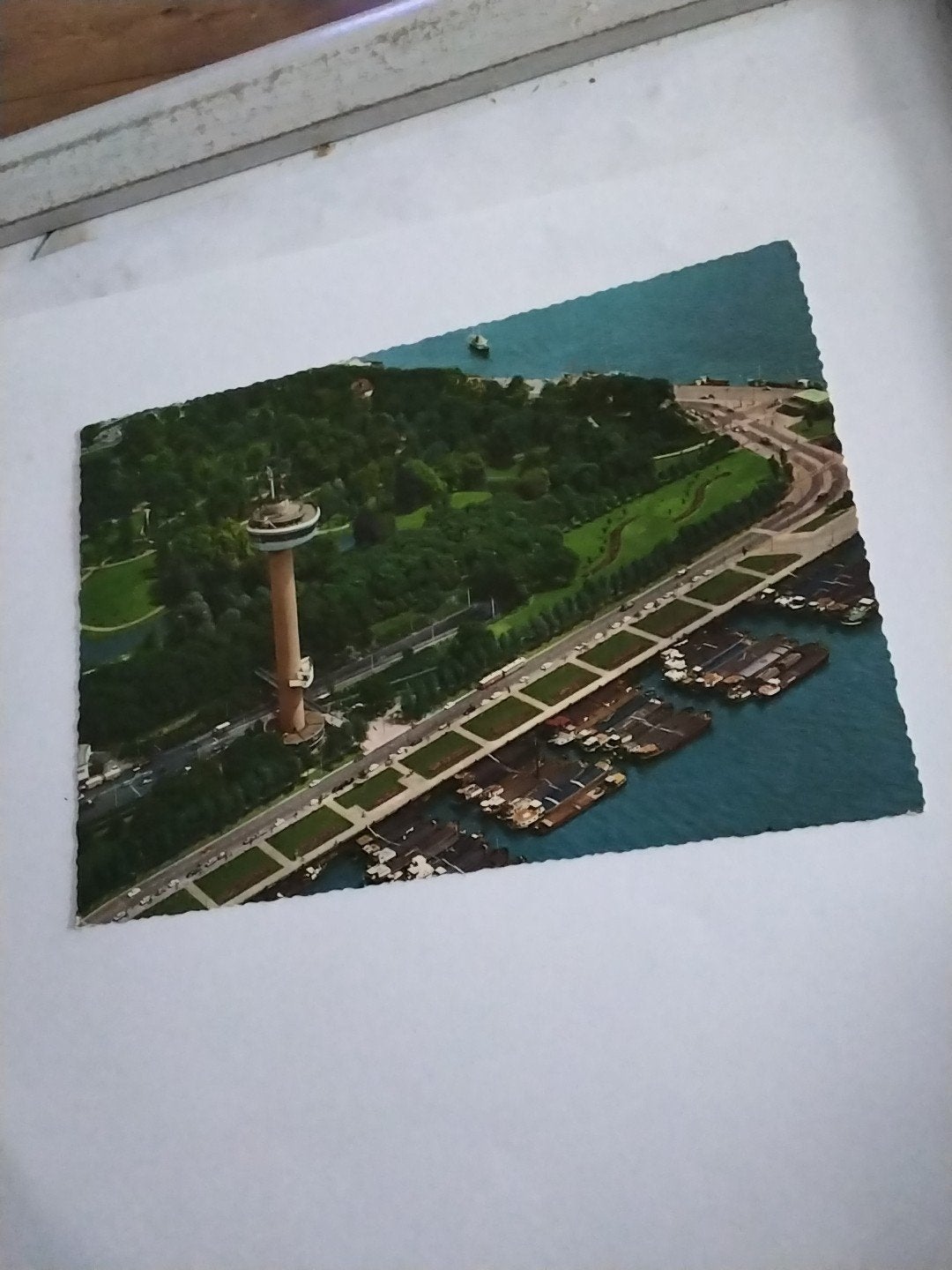 Oude ansichtkaart PANORAMA  met Euromast Rotterdam,, Verzamelen, Ophalen of Verzenden, 1960 tot 1980, Gelopen, Zuid-Holland
