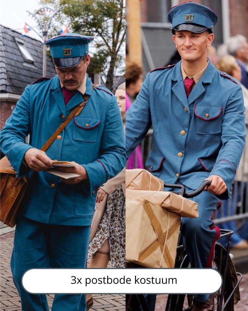 Jaren 30/40 PTT postbode kostuum, Ophalen of Verzenden, Zo goed als nieuw