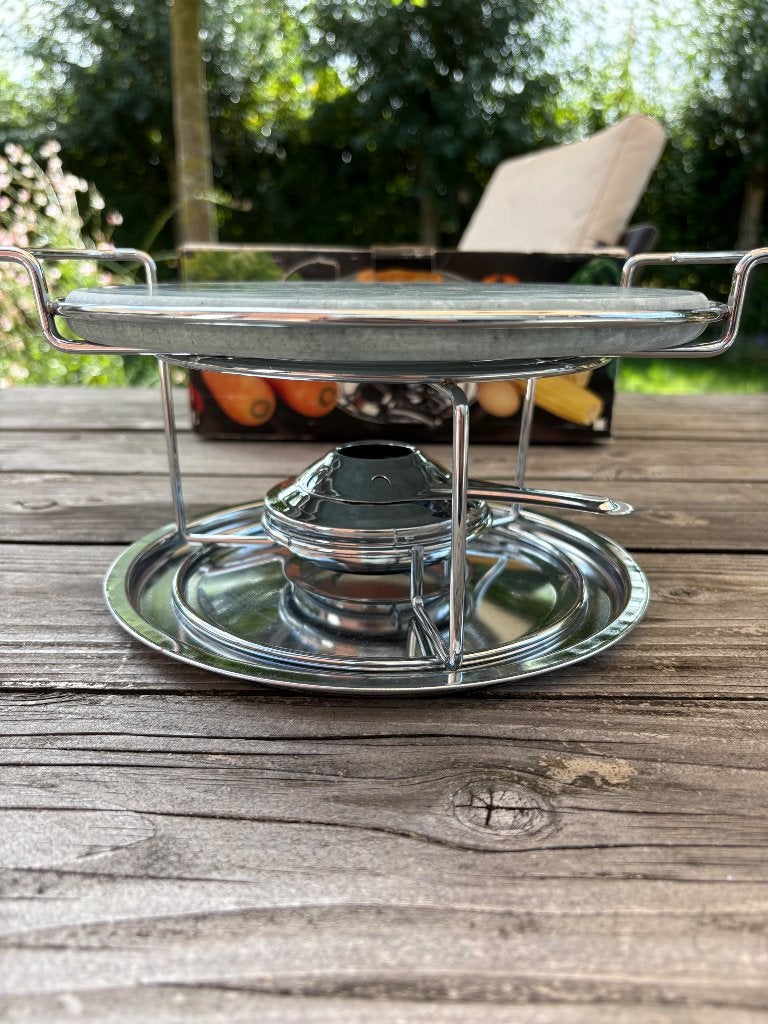 Steengrill / Tafelgrill met steenplaat, Ophalen, Zo goed als nieuw, Steengrill