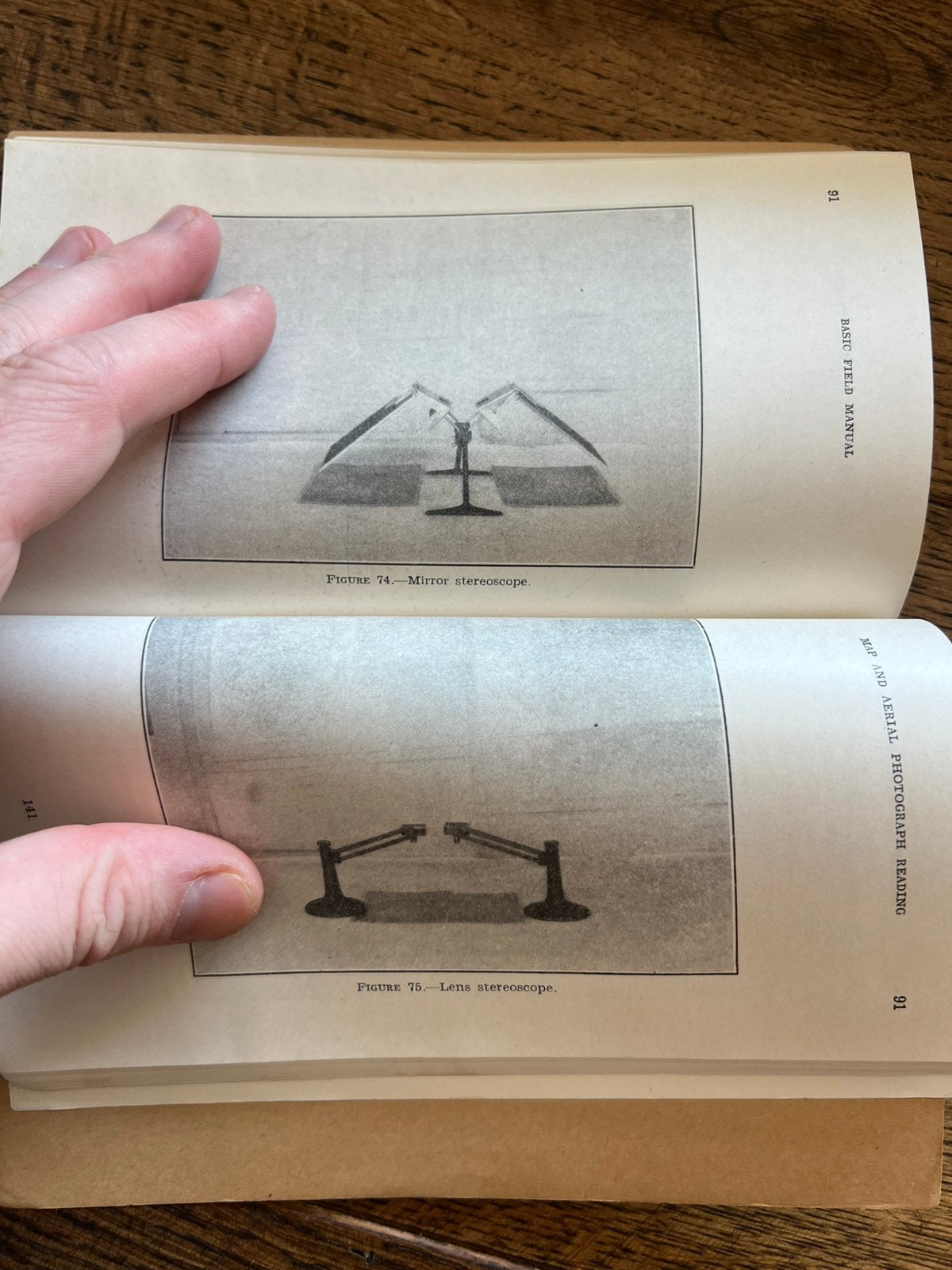 WO2 Amerikaans interpretatie luchtfoto kompas stereoscoop, Verzamelen, Militaria | Tweede Wereldoorlog, Verzenden, Nederland, Boek of Tijdschrift