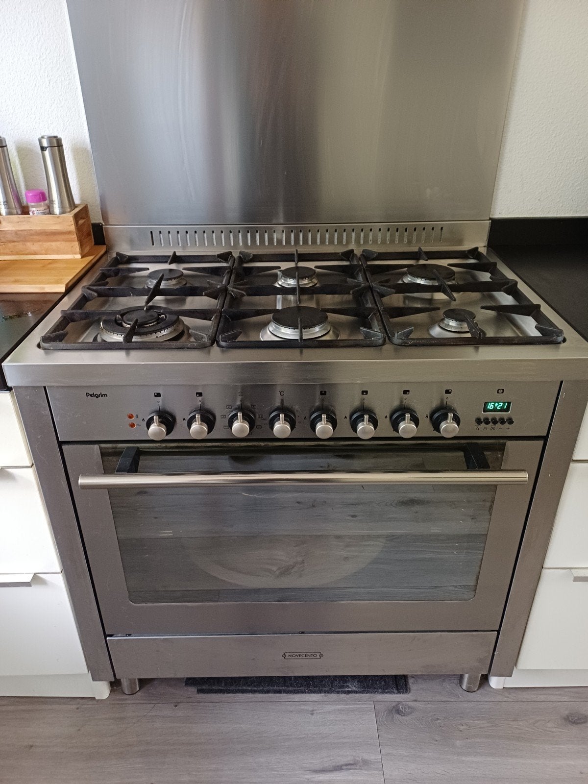 Pelgrim Novecento Fornuis Gas met Elektrische Oven, Gebruikt, 60 cm of meer, Ophalen of Verzenden, Gas