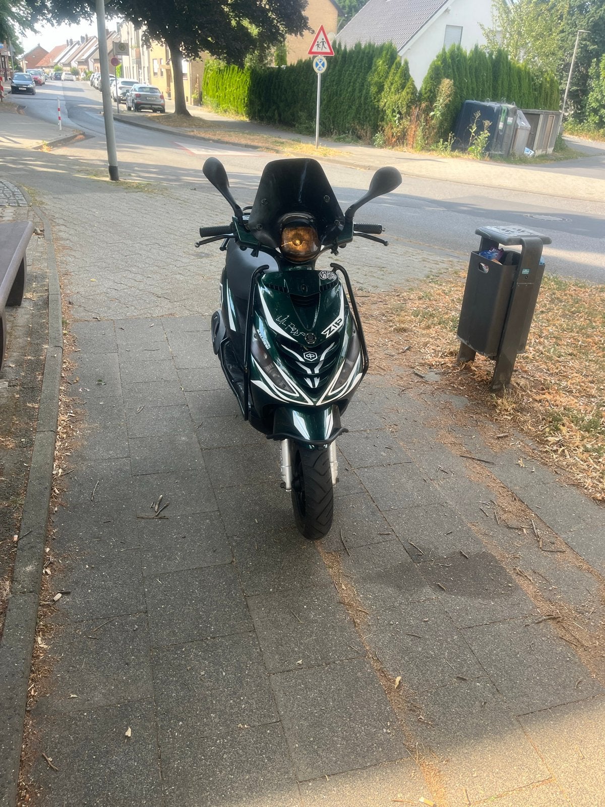 Piaggio Zip 2007 - 80cc, 75km/u, Groene Kappenset, Fietsen en Brommers, Ophalen of Verzenden, Gebruikt, Maximaal 45 km/u, Zip