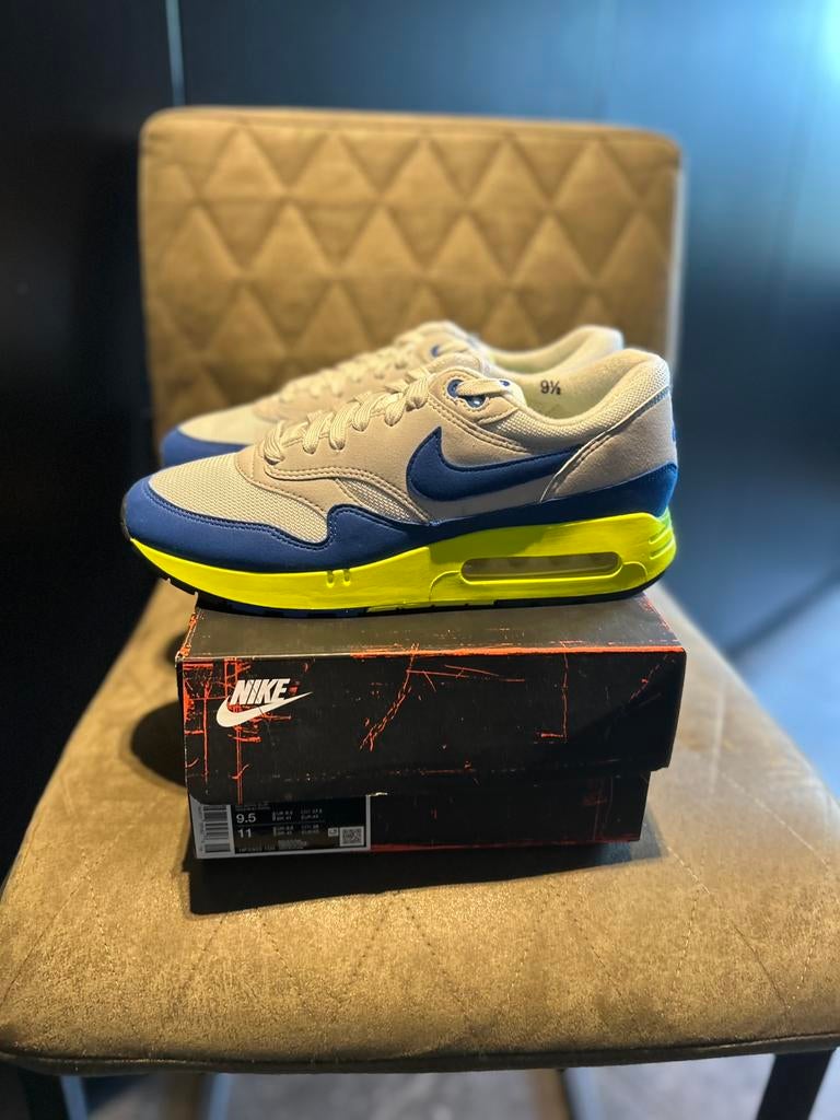 Nike Air Max 1 ‘86 Royal Blue US9,5 EU43, Kleding | Heren, Schoenen, Ophalen of Verzenden, Zo goed als nieuw, Blauw