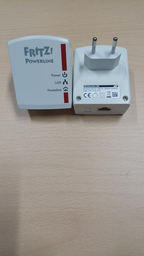 Fritz Powerline 510E Adapter - Internet via stopcontact, Computers en Software, Ophalen of Verzenden, Gebruikt, FRITZ!