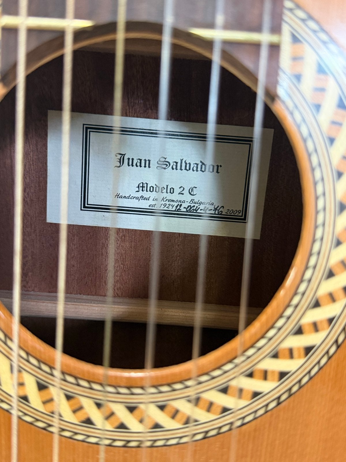 Juan Salvador Modelo 2C Klassieke Gitaar - Zo goed als nieuw, Klassieke of Spaanse gitaar, CASH&GOLD@gmail.com, Ophalen of Verzenden