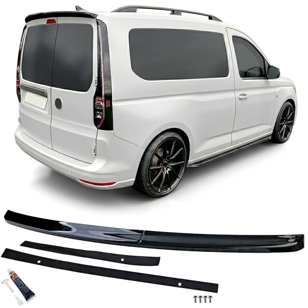 Achterklep Spoiler Geschikt voor VW Caddy 5 Zwart Glans Dubb, Verzenden, Automotive Parts, A.parts@hotmail.nl, Trasmolenlaan 12 3447 GZ Woerden