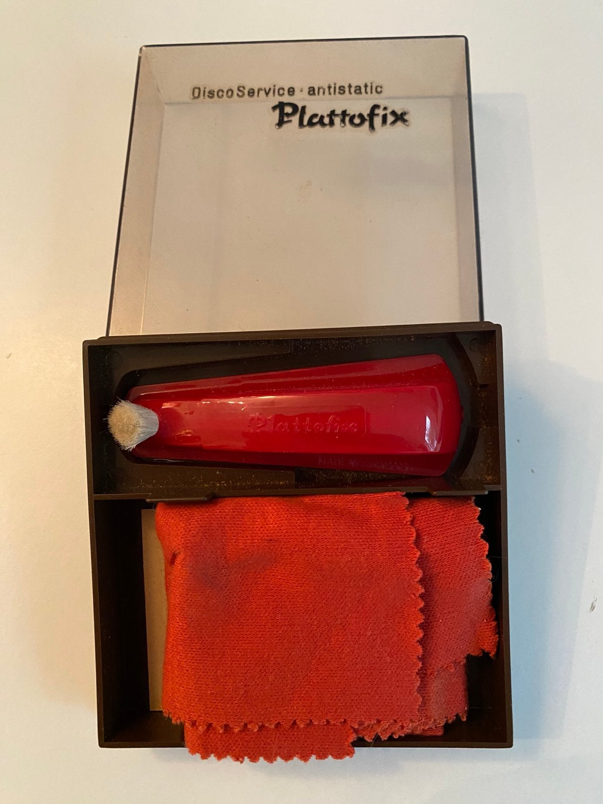 Plattofix platen reiniger jaren ‘70, Ophalen of Verzenden, Gebruikt, Overige merken