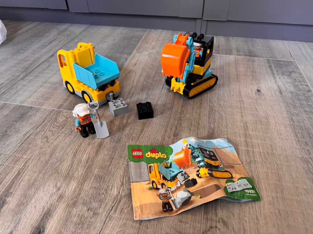 Duplo 10931 Truck & track Excavator, Kinderen en Baby's, Speelgoed | Duplo en Lego, Gebruikt, Ophalen of Verzenden, Duplo, Inclusief accessoires