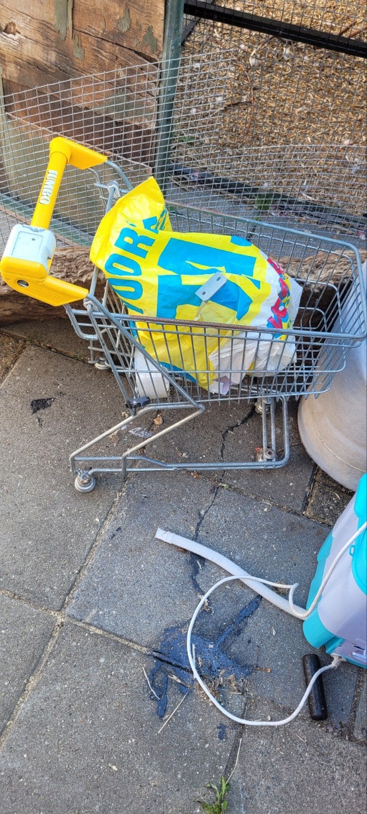 een echt oud jumbo winkelwagentje voor kinderen, Ophalen