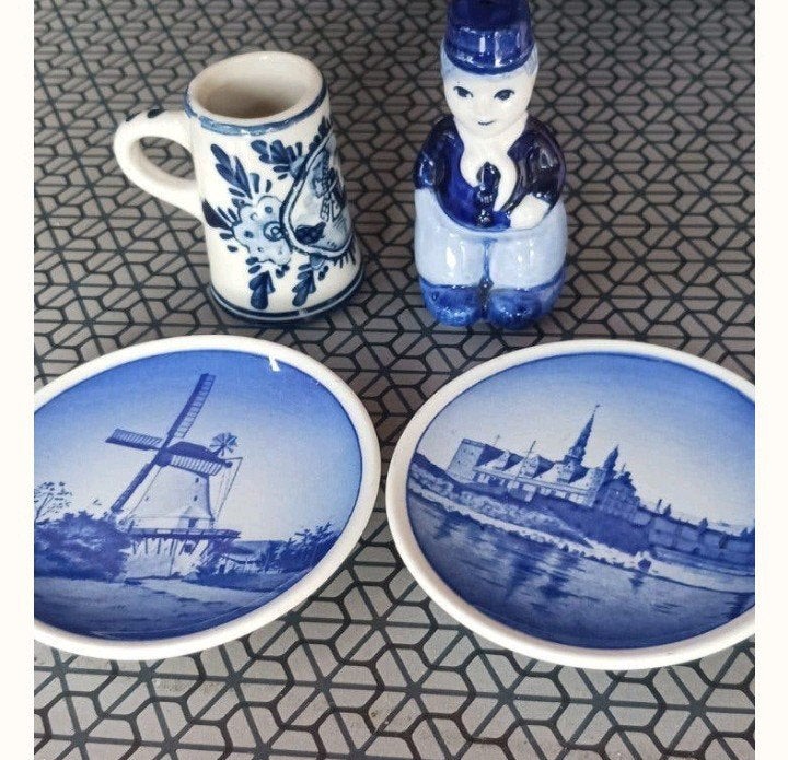 Delfts Blauw en Deens porselein verzameling, Ophalen of Verzenden