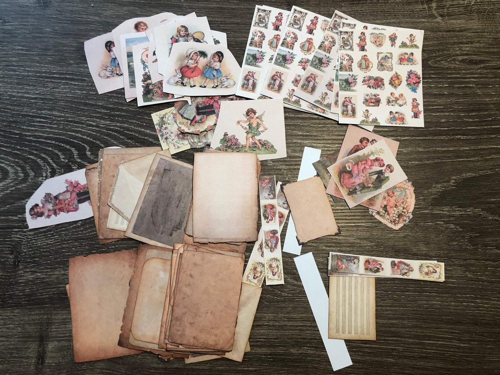 Embellishments 3d plaatjes patroon papier set, Ophalen of Verzenden, Zo goed als nieuw