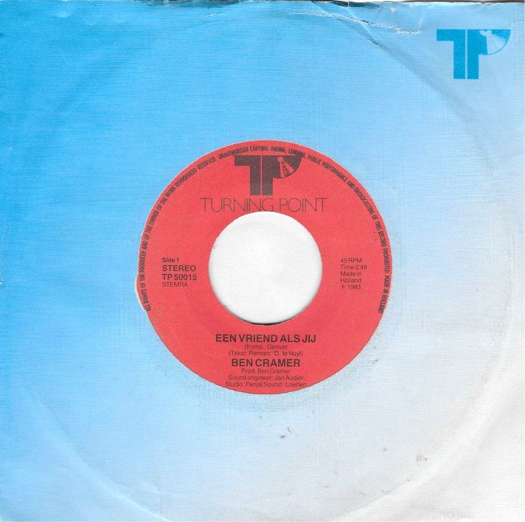 vinyl single  Ben Cramer, Ophalen of Verzenden, Gebruikt, Pop