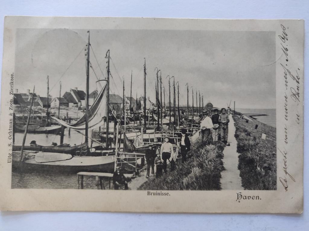 X554 Bruinisse 1903 Kleinrond Ouwerkerk, Ophalen of Verzenden, Voor 1920, Noord-Holland