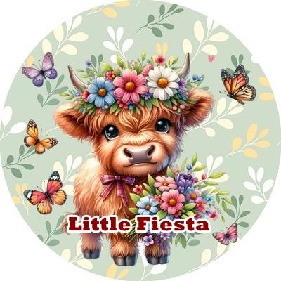 L2336 icing frosting koe vlinders 20cm eetbare taart print, Ophalen of Verzenden, Nieuw, Taarten, Versiering