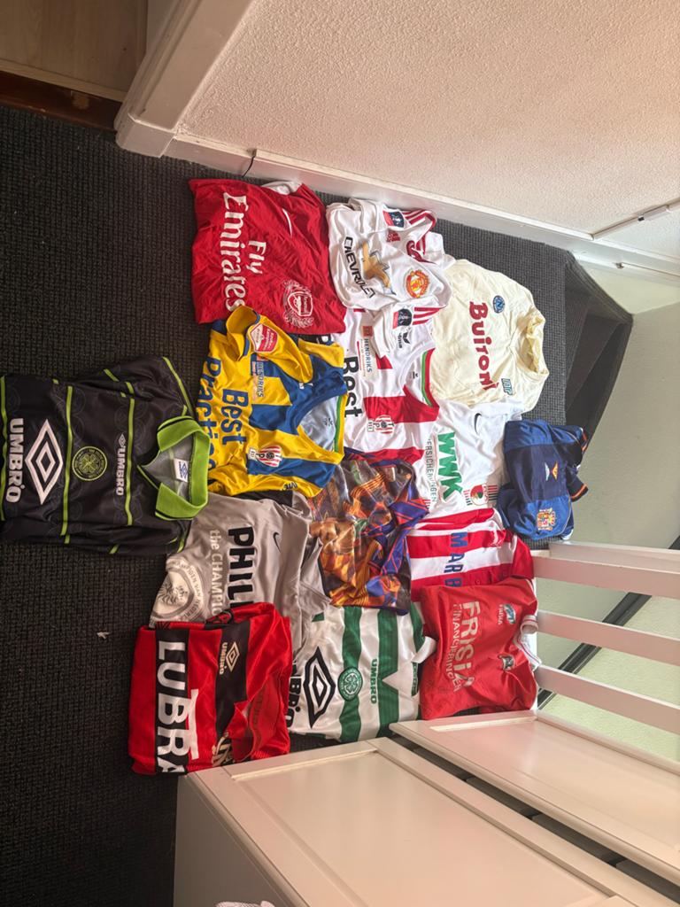 Voetbalshirts Collectie: Origineel & 3 Matchworn Shirts, Ophalen of Verzenden, Gebruikt, Buitenlandse clubs, Shirt