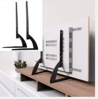 32-70 inch universele TV standaard / 2 poten - Zwart, Ophalen of Verzenden, Nieuw