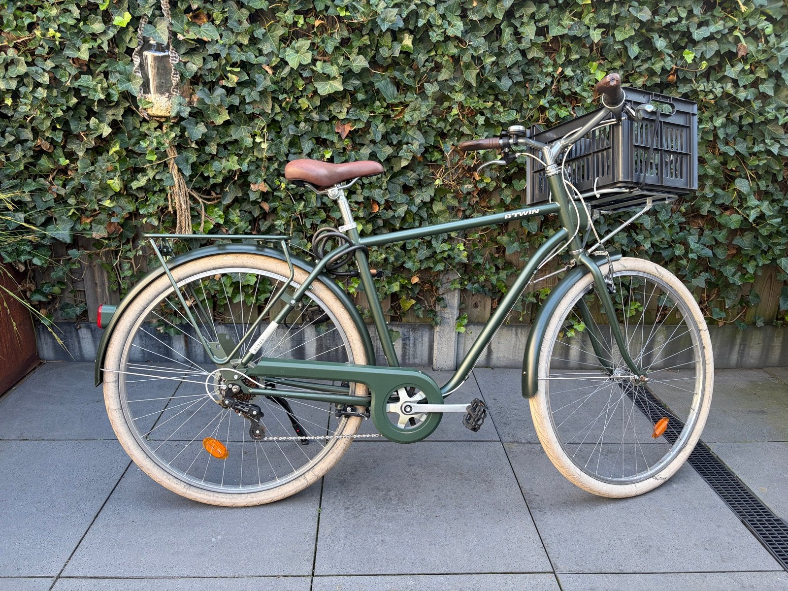 B'Twin Elops 120 fiets - Groen, Goede Staat, Ophalen, Gebruikt, Overige merken, Versnellingen