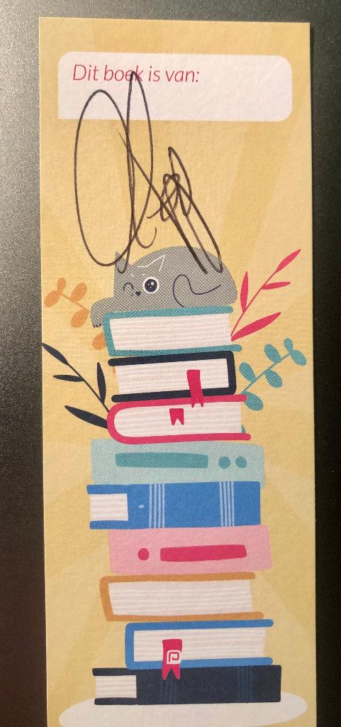 Boekenlegger gesigneerd door Kevin Hassing, Kinderboekenweek, Verzamelen, Verzenden, Nieuw, Overige onderwerpen